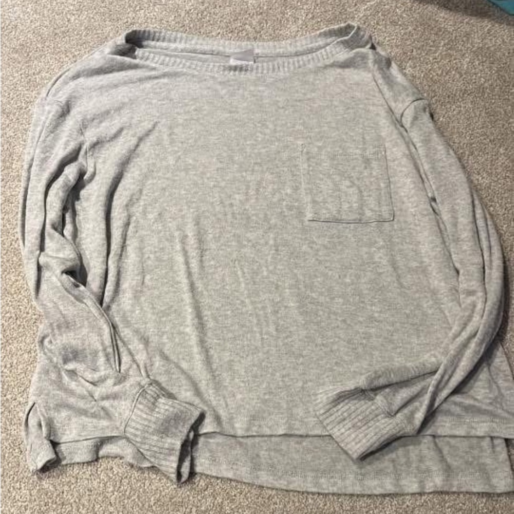 Stars Above Gray Crew Neck Sweater